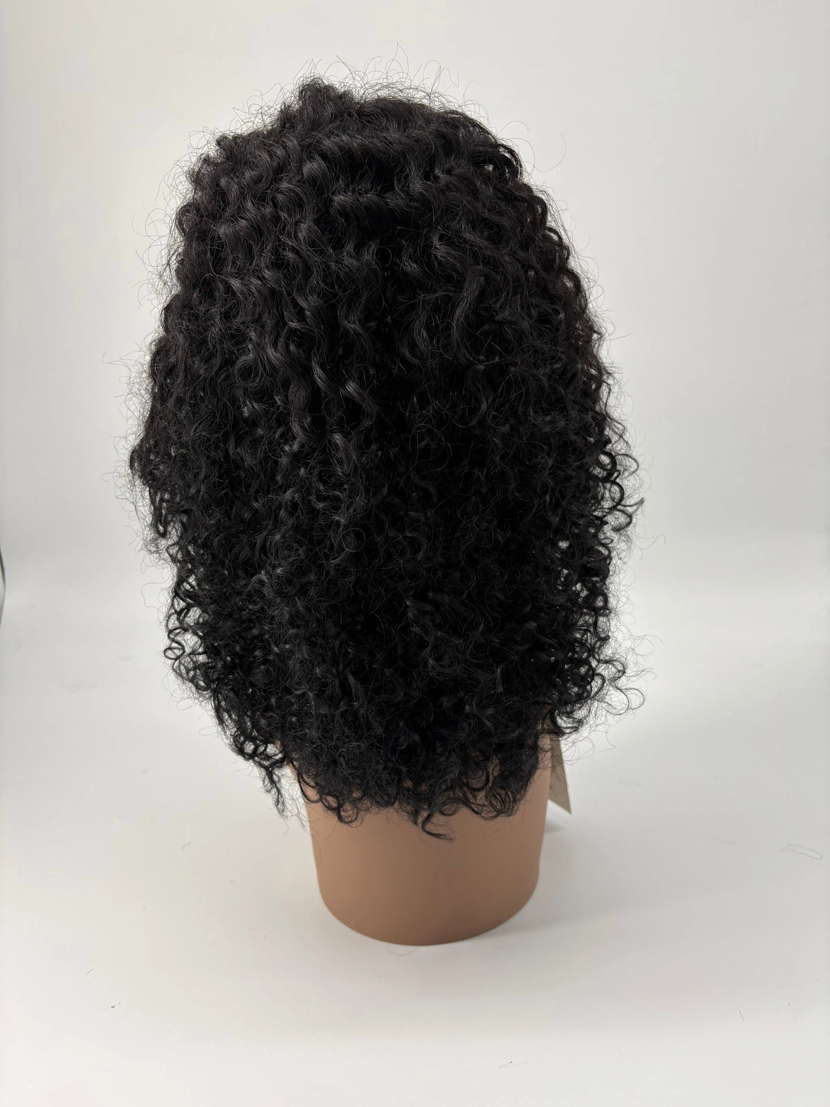 14" Curly Human Hair Lace Front Wig – Color 1 Black KIWI HAIR BEAUTY