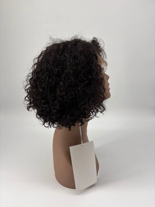 KIWI® L-Part Frontal Lace Wig – 11” Curly Bob | 100% Human Hair KIWI HAIR BEAUTY