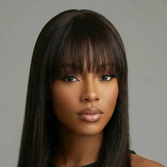 Easy-Go Long Straight Wig with Bangs KIWI HAIR BEAUTY