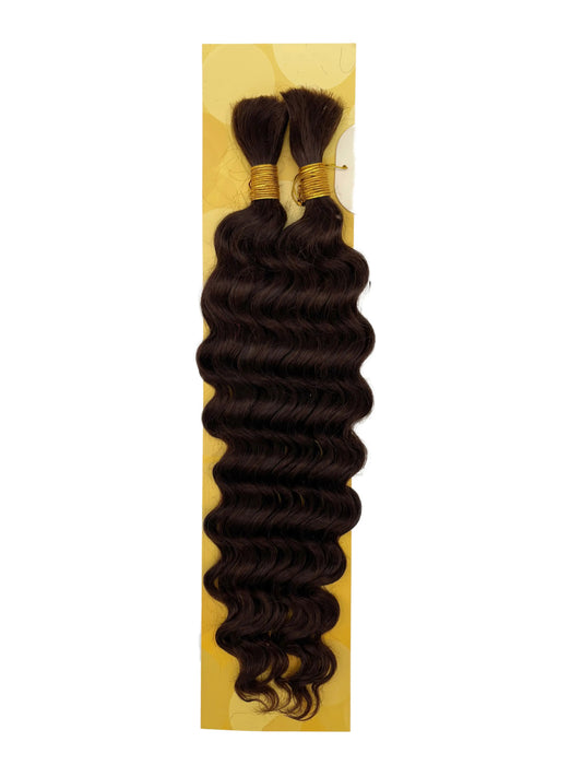 KIWI® Deep Wave Bulk Human Hair for Braiding – Natural Boho Curls - KIWI HAIR BEAUTY