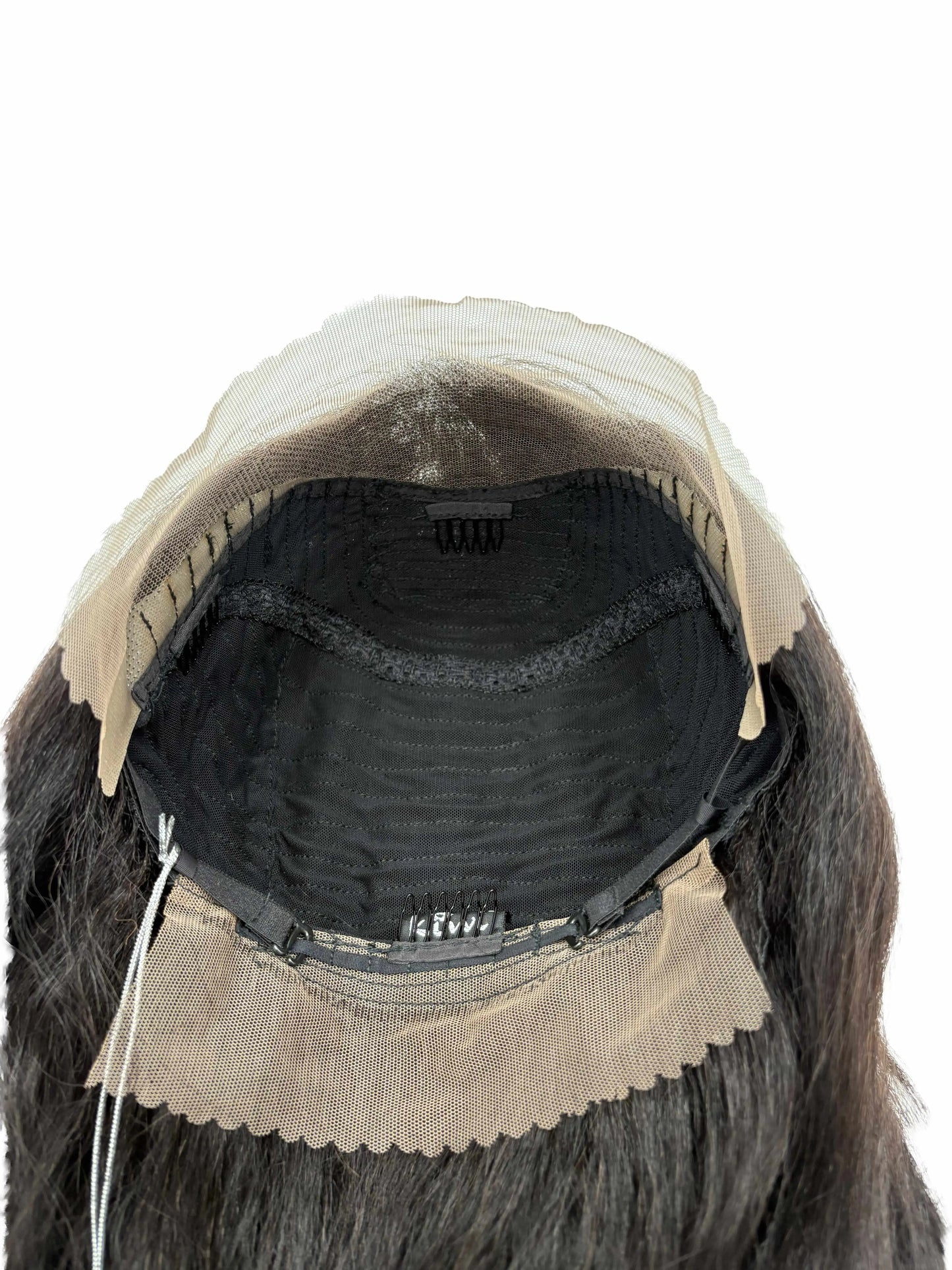 Cleopatra 20” Kinky Straight Lace Front Wig – Natural Yaki Texture | Human Hair KIWI HAIR BEAUTY