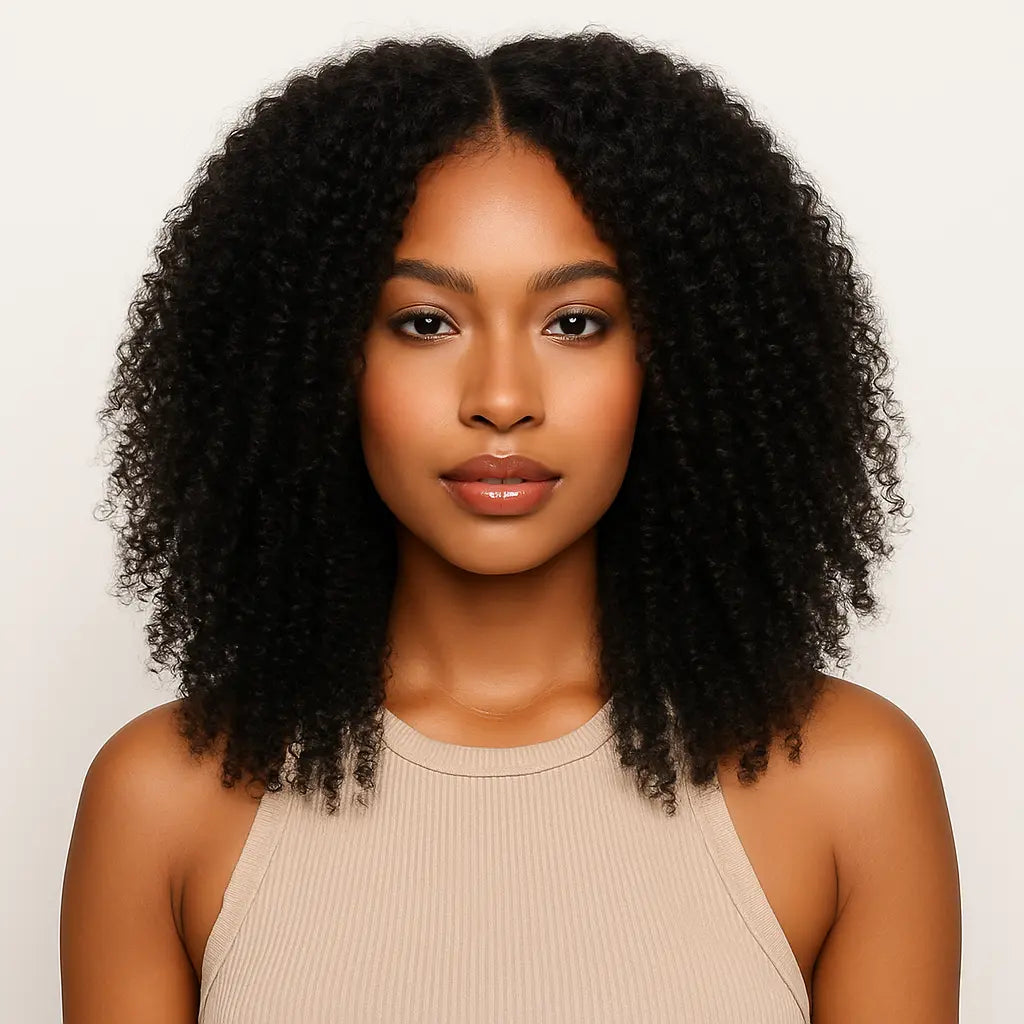 KIWI Virgin Human Hair Jerry Curl Bundle – Soft, Curly Texture, Tangle-Free, Natural Color