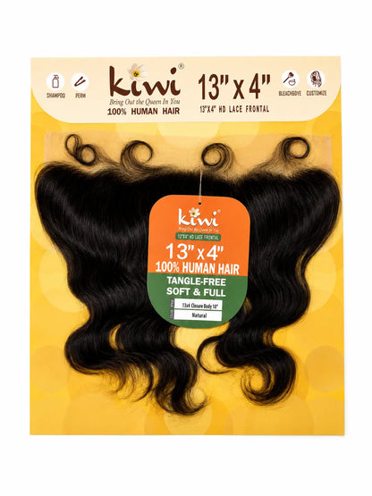 KIWI® 13×4 HD Lace Frontal – Straight, Body Wave & Deep Wave Human Hair KIWI HAIR BEAUTY