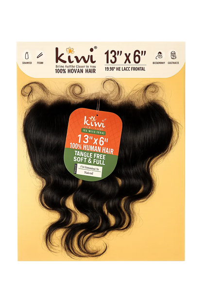 13" x 6" HD Lace Frontal – Seamless, Natural Hairline KIWI HAIR BEAUTY