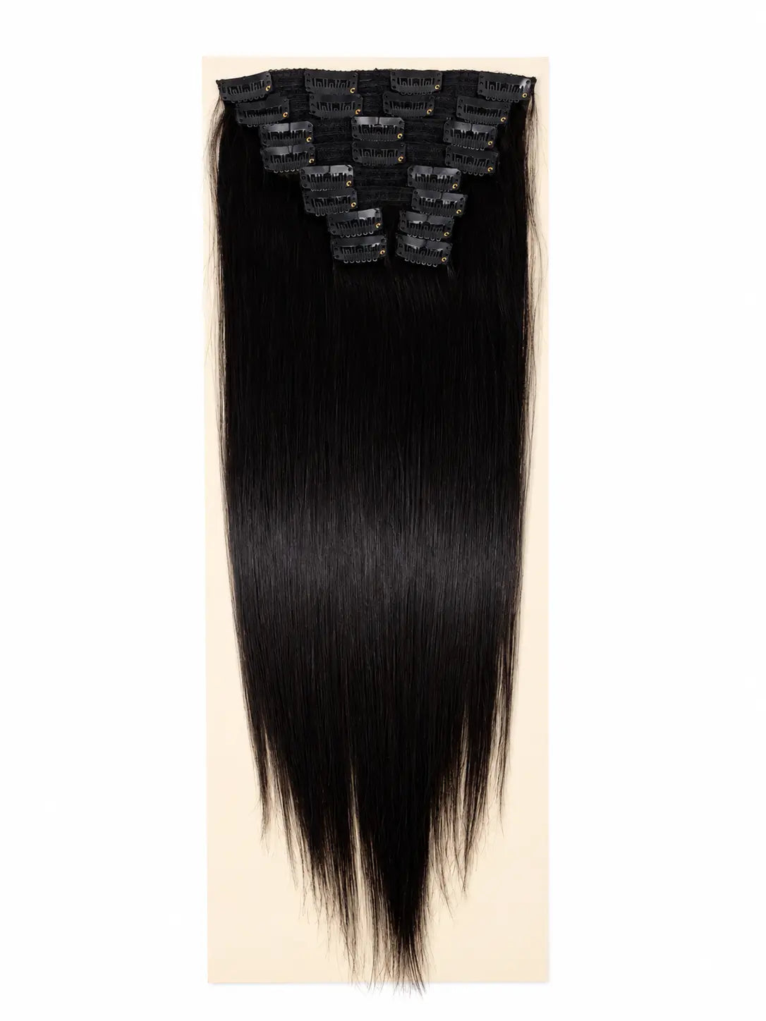 LADYSTAR® 10 Pcs Clip-In Hair Extensions | Human Hair Extensions for Length & Volume LADYSTAR