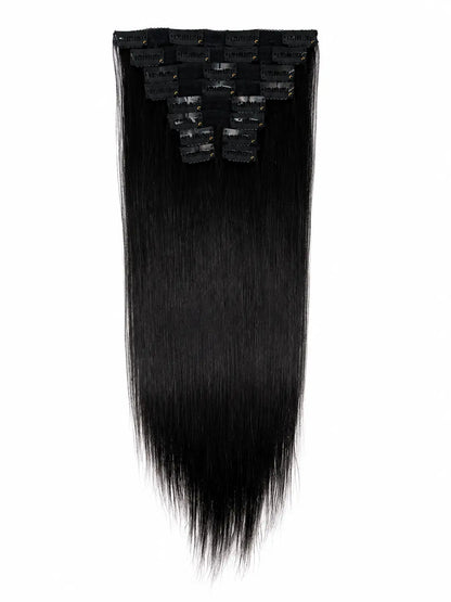 LADYSTAR® 10 Pcs Clip-In Hair Extensions | Human Hair Extensions for Length & Volume LADYSTAR