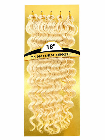 KIWI® Seamless Crochet – Feather Crochet Hair Extensions Deep/Water Wave KIWI HAIR BEAUTY