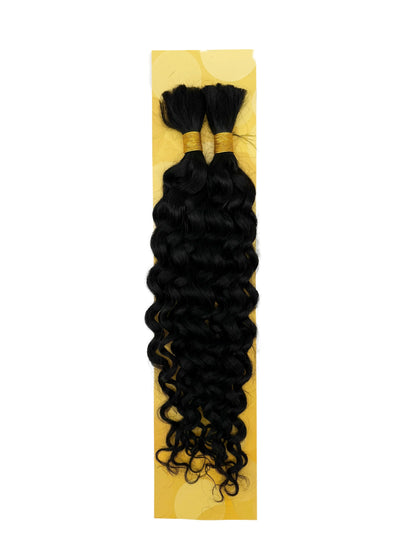 KIWI Water Wave Bulk Human Hair for Braiding – Natural Bohemian Curls