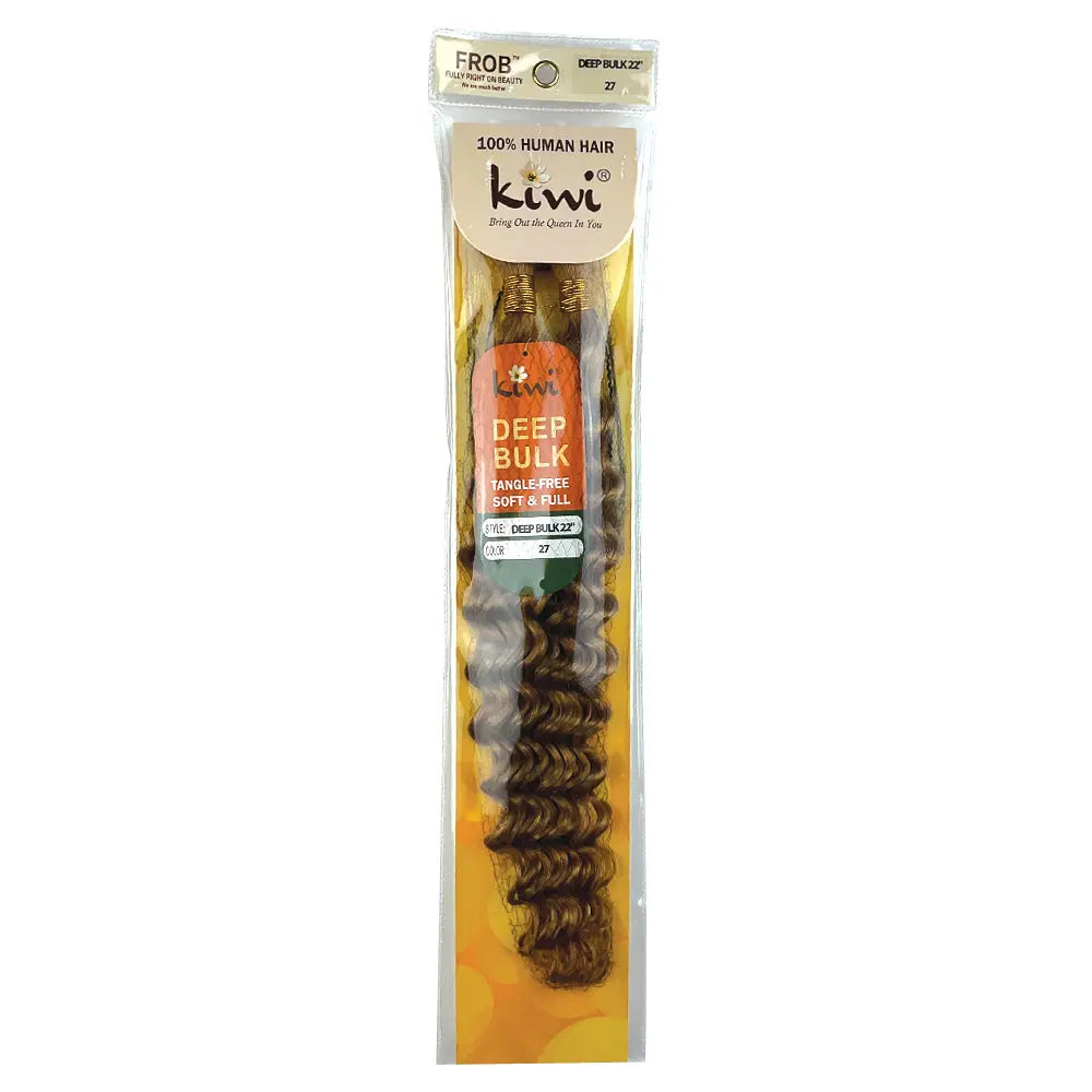 KIWI Deep Wave Bulk Human Hair for Braiding – Natural Bohemian Curls KIWI
