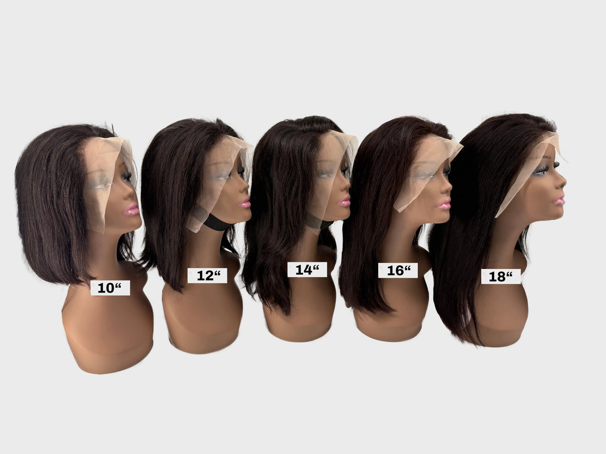 KIWI® 13×4 Straight Human Hair Bob Lace Front Wig – 10–18" KIWI HAIR BEAUTY