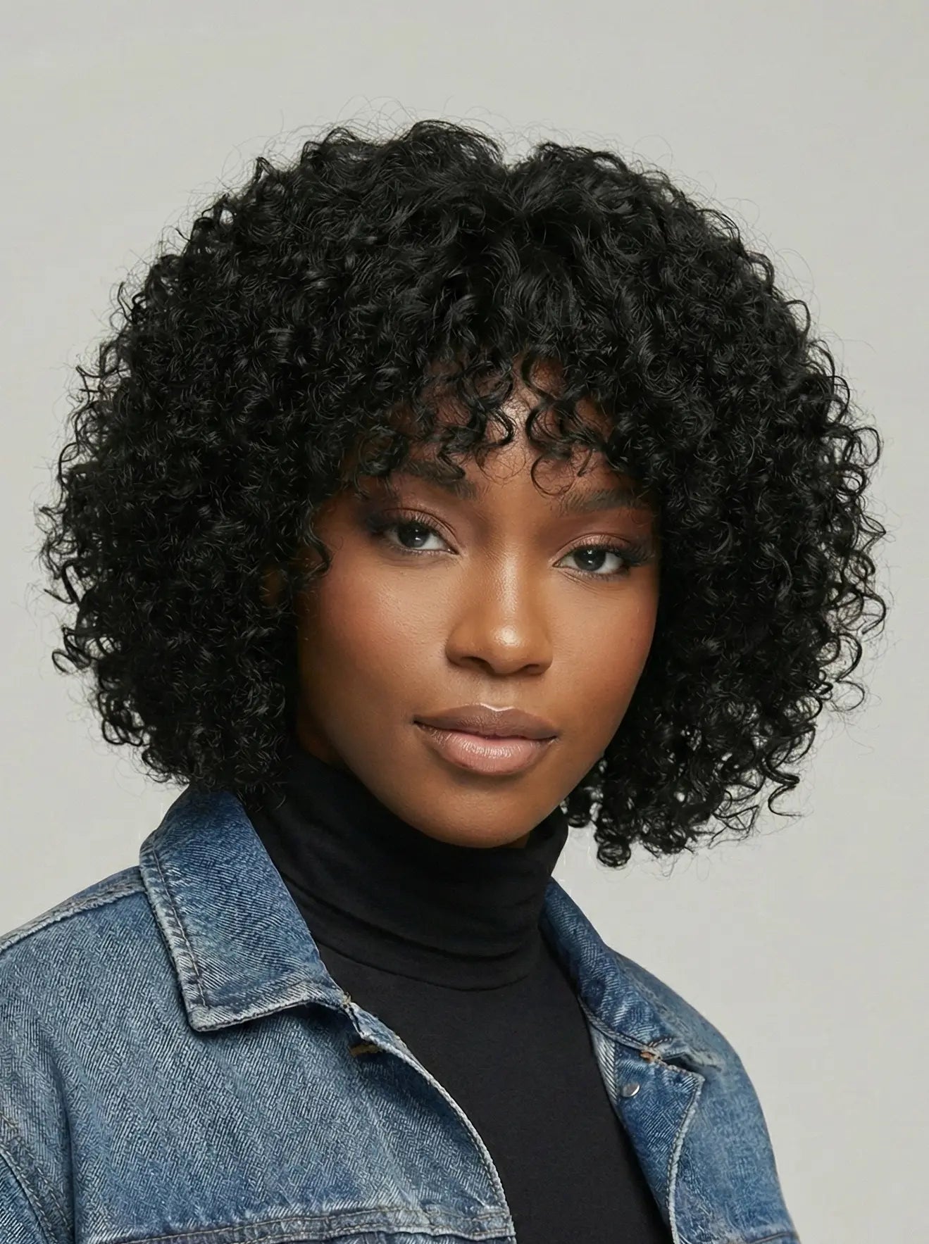 Easy-Go Curly Bob Wig with Bangs KIWI HAIR BEAUTY