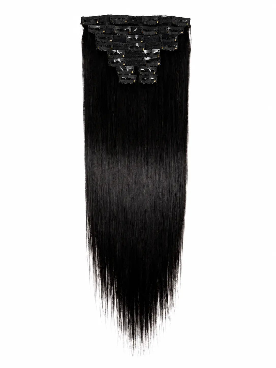 LADYSTAR® 10 Pcs Clip-In Hair Extensions | Human Hair Extensions for Length & Volume LADYSTAR