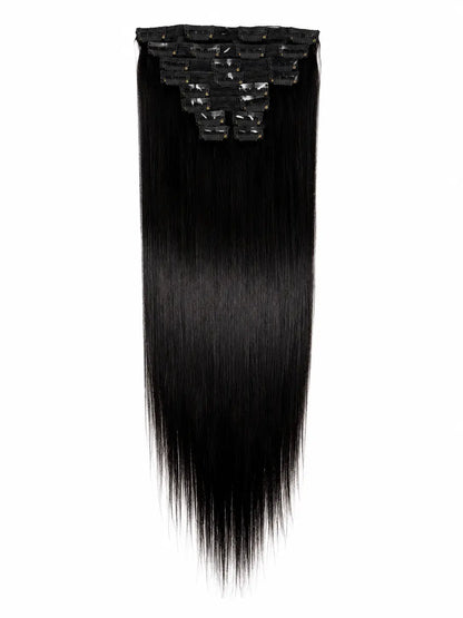LADYSTAR® 10 Pcs Clip-In Hair Extensions | Human Hair Extensions for Length & Volume LADYSTAR