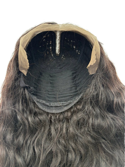 Loose Curly Lace Frontal Wig – 24” 1B