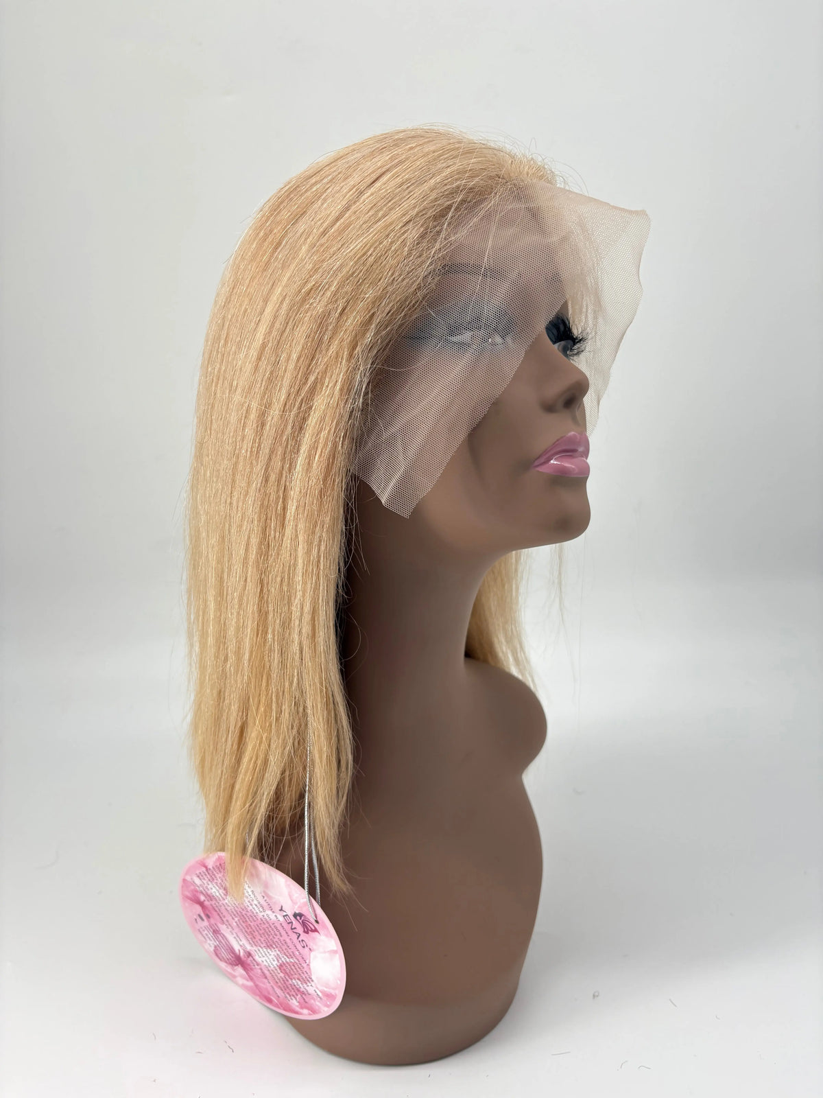 14" Straight Human Hair Wig – Color 27 Honey Blonde KIWI HAIR BEAUTY