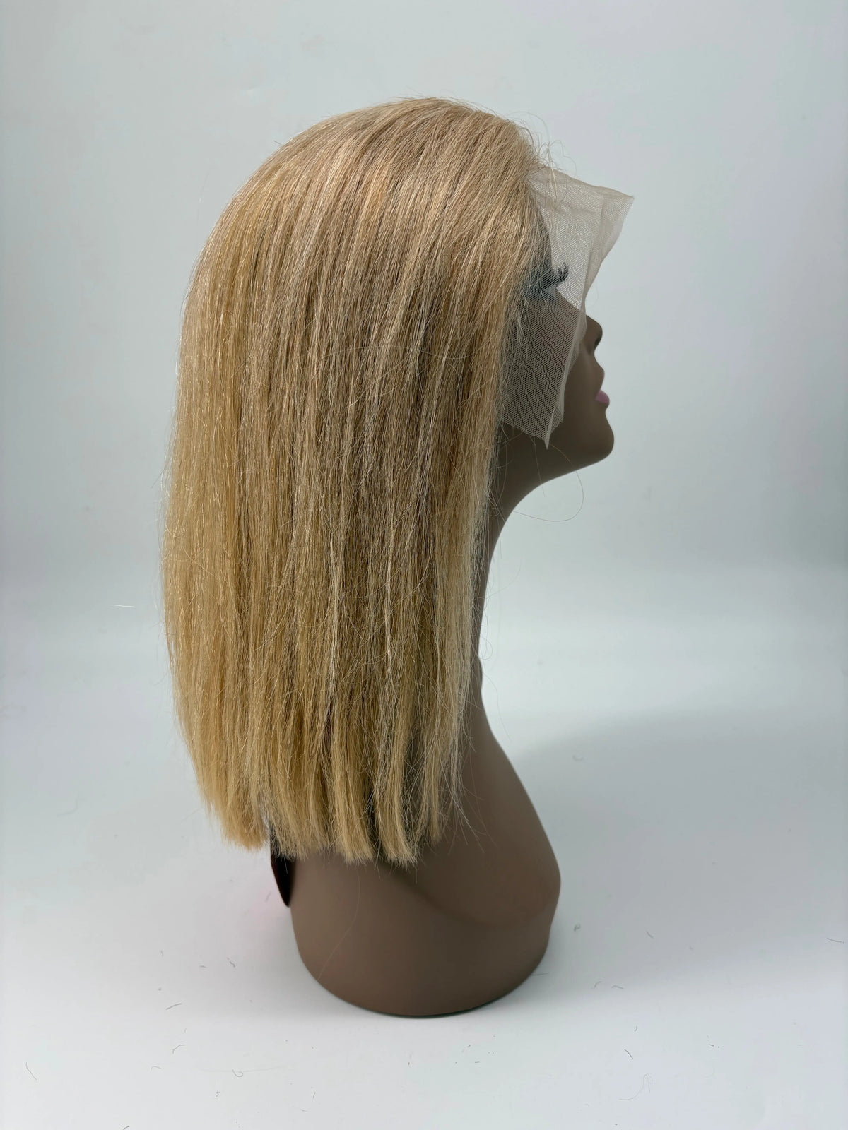 14" Straight Human Hair Wig – Color 27 Honey Blonde KIWI HAIR BEAUTY