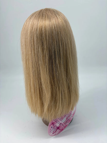 14" Straight Human Hair Wig – Color 27 Honey Blonde KIWI HAIR BEAUTY