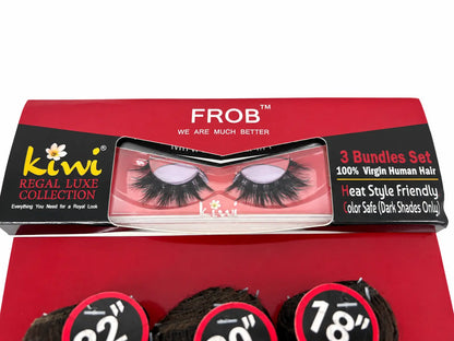KIWI® 3 Bundle Human Hair Set for Sew-Ins & Quick Weaves KIWI HAIR BEAUTY