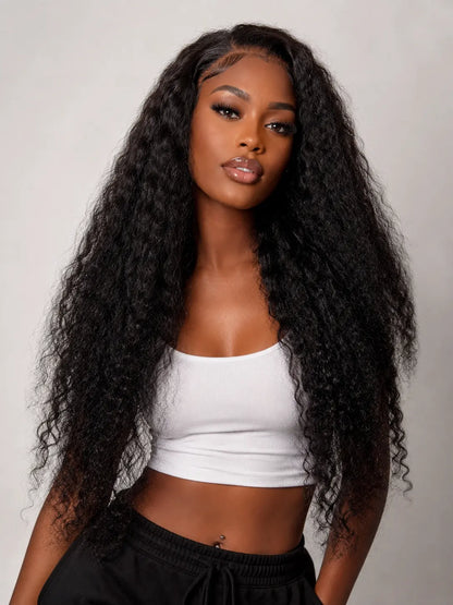 32” Natural Black 13x4 Lace Front Wig - 100% Human Hair