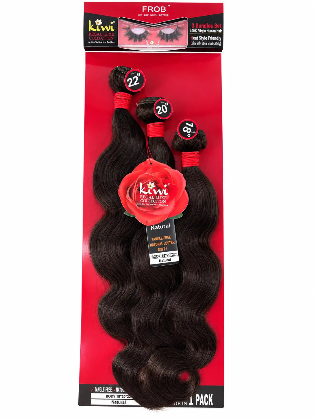 KIWI® 3 Bundle Human Hair Set for Sew-Ins & Quick Weaves KIWI HAIR BEAUTY