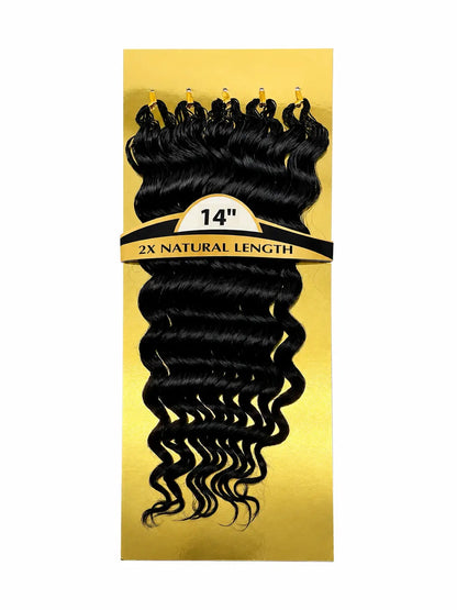 KIWI® Seamless Crochet – Feather Crochet Hair Extensions Deep/Water Wave KIWI HAIR BEAUTY