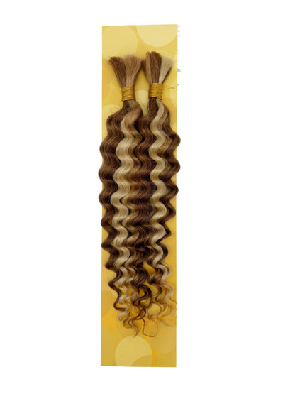 KIWI® Deep Wave Bulk Human Hair for Braiding – Natural Bohemian Curls