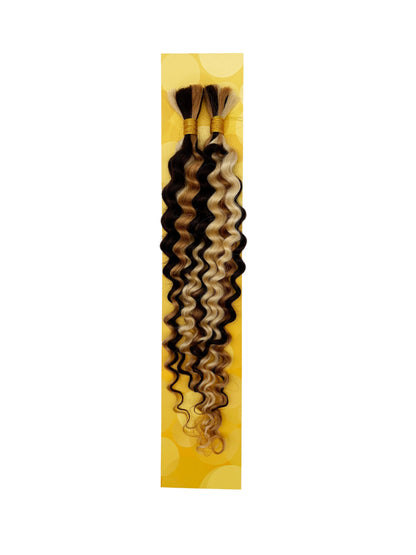 KIWI® Deep Wave Bulk Human Hair for Braiding – Natural Bohemian Curls