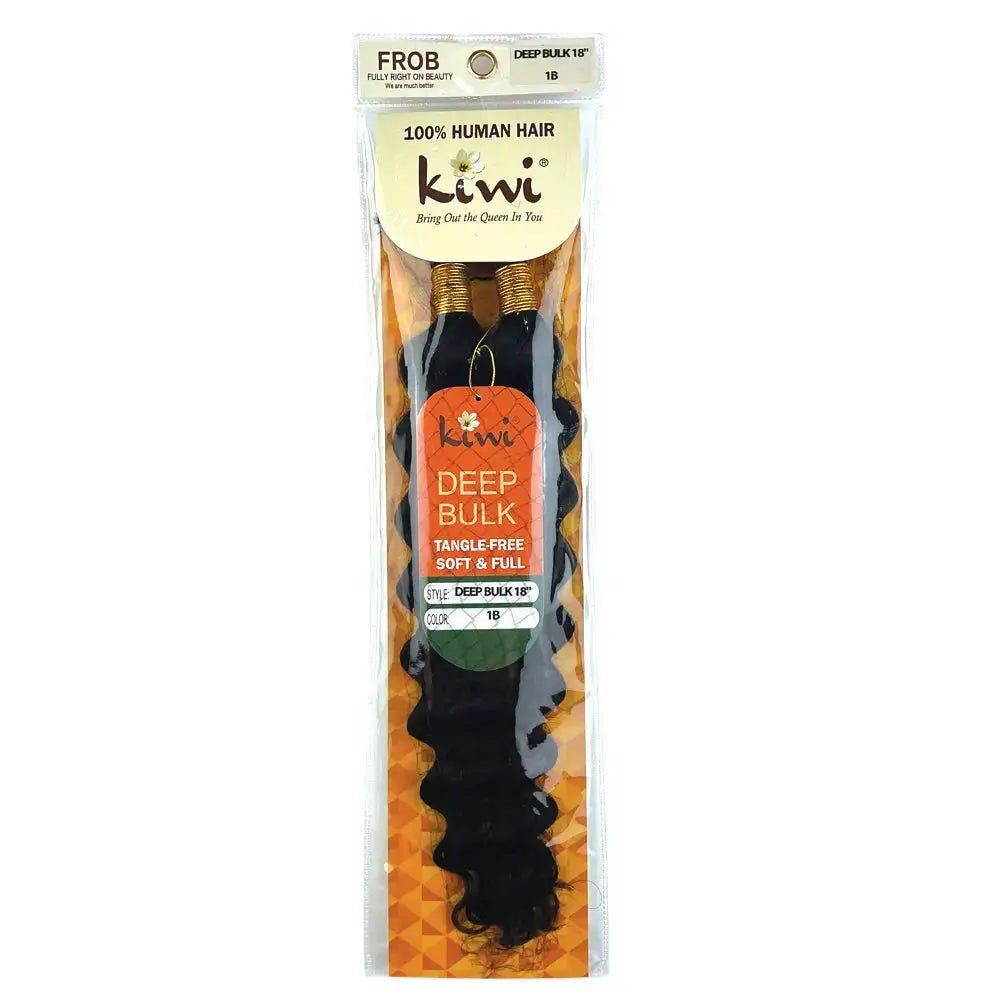 KIWI® Deep Wave Bulk Human Hair for Braiding – Natural Bohemian Curls KIWI