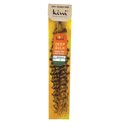 KIWI Deep Wave Bulk Human Hair for Braiding – Natural Bohemian Curls KIWI