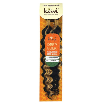 KIWI Deep Wave Bulk Human Hair for Braiding – Natural Bohemian Curls KIWI