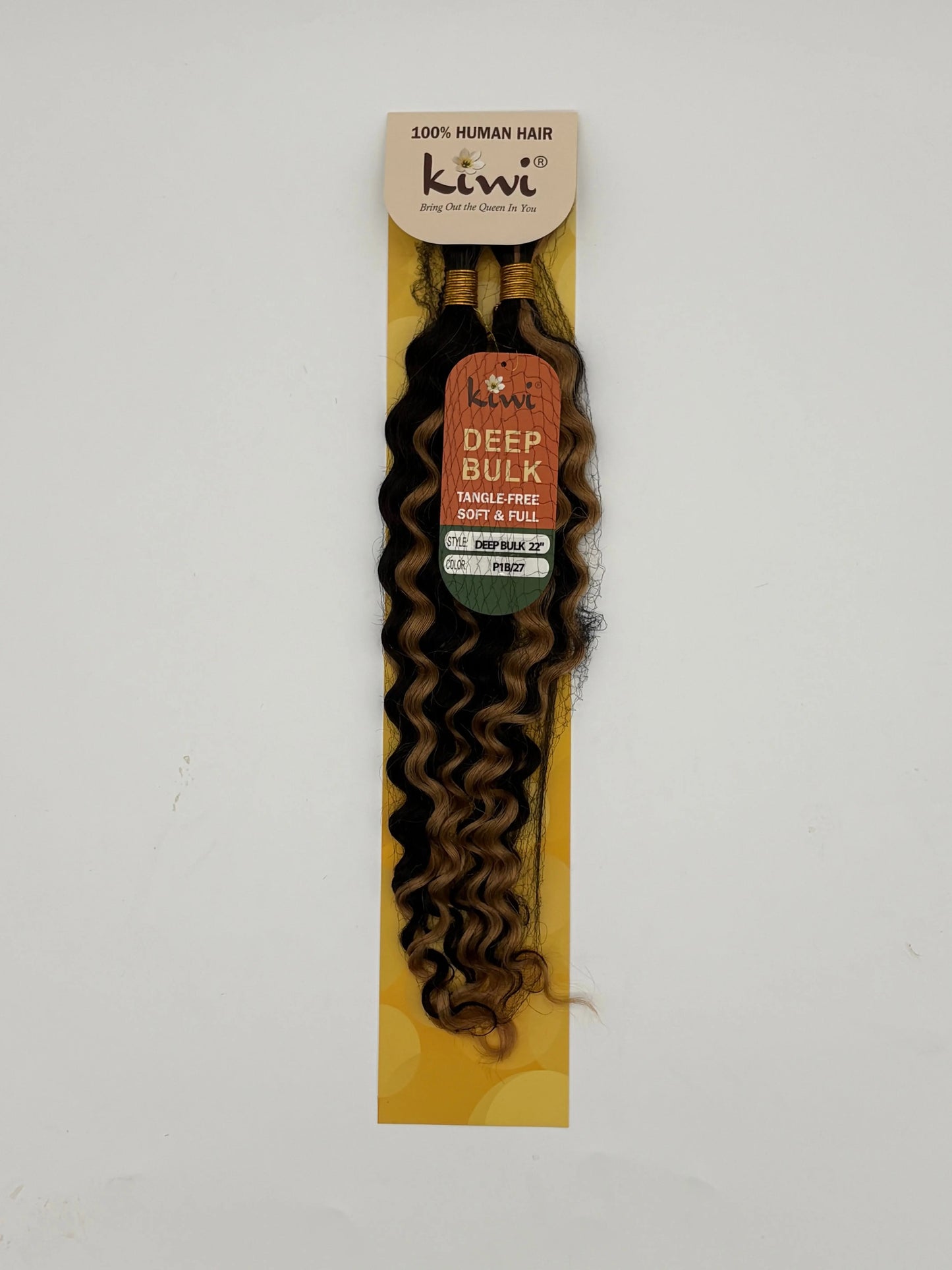 KIWI Deep Wave Bulk Human Hair for Braiding – Natural Bohemian Curls KIWI