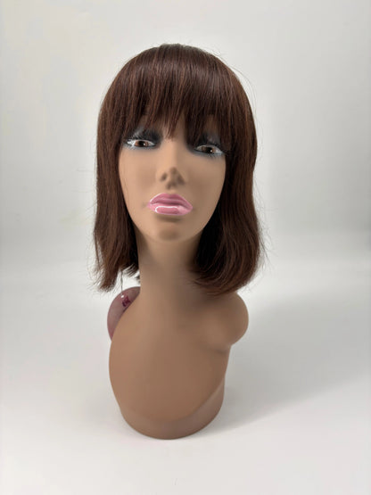 10-Inch Bob Wig with Bangs – Color 2, 125 g KIWI HAIR BEAUTY