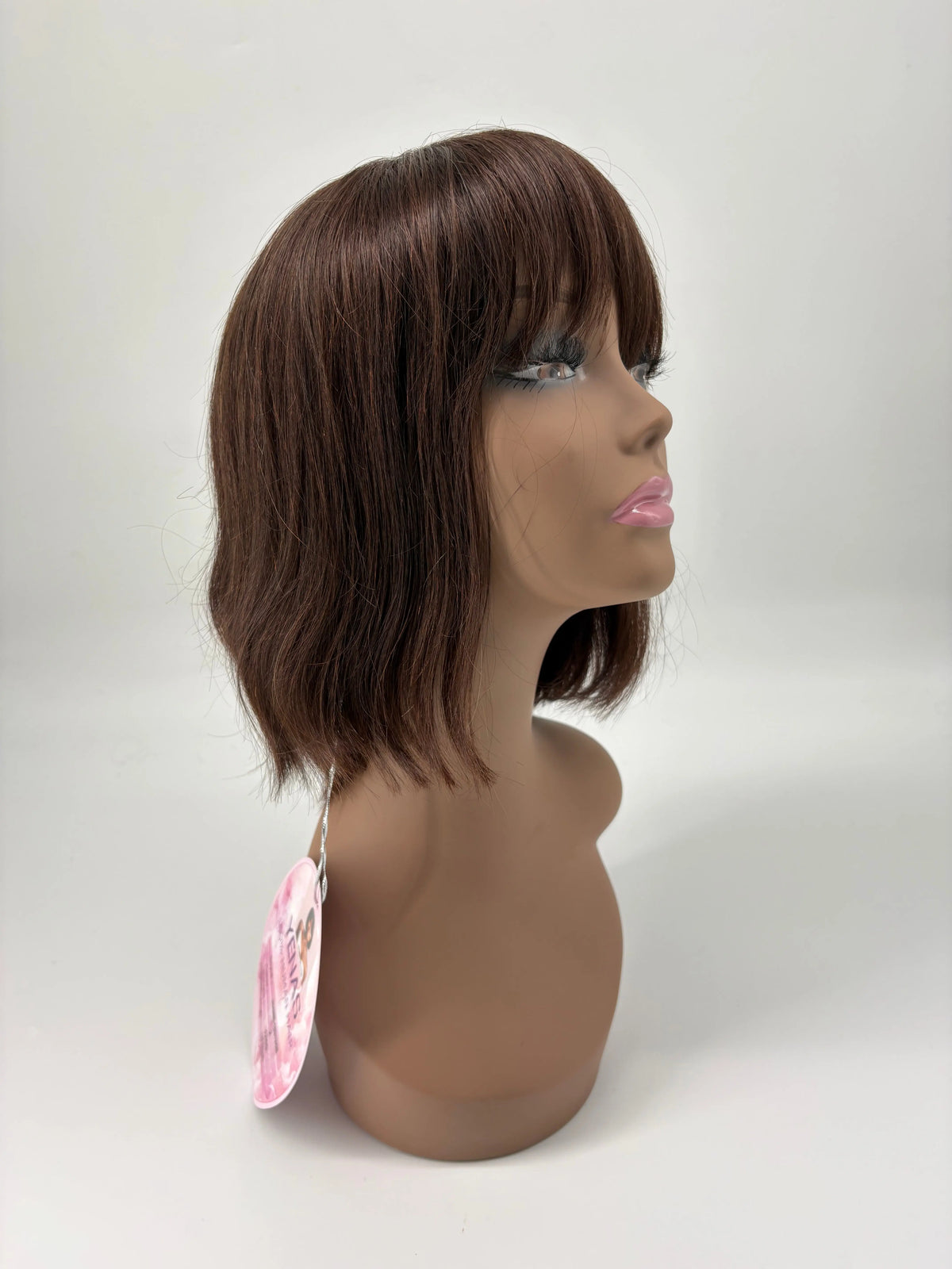 10-Inch Bob Wig with Bangs – Color 2, 125 g KIWI HAIR BEAUTY