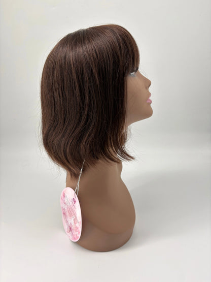 10-Inch Bob Wig with Bangs – Color 2, 125 g KIWI HAIR BEAUTY