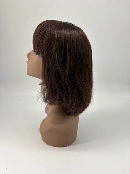 10-Inch Bob Wig with Bangs – Color 2, 125 g KIWI HAIR BEAUTY