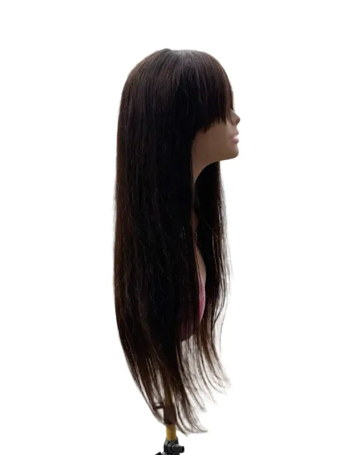 Easy-Go Long Straight Wig with Bangs KIWI HAIR BEAUTY