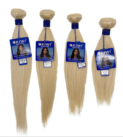 KIWI Season Blue Bundle – 100% Human Hair Straight Bundle Sew-In for weaving (10’’–30’’)