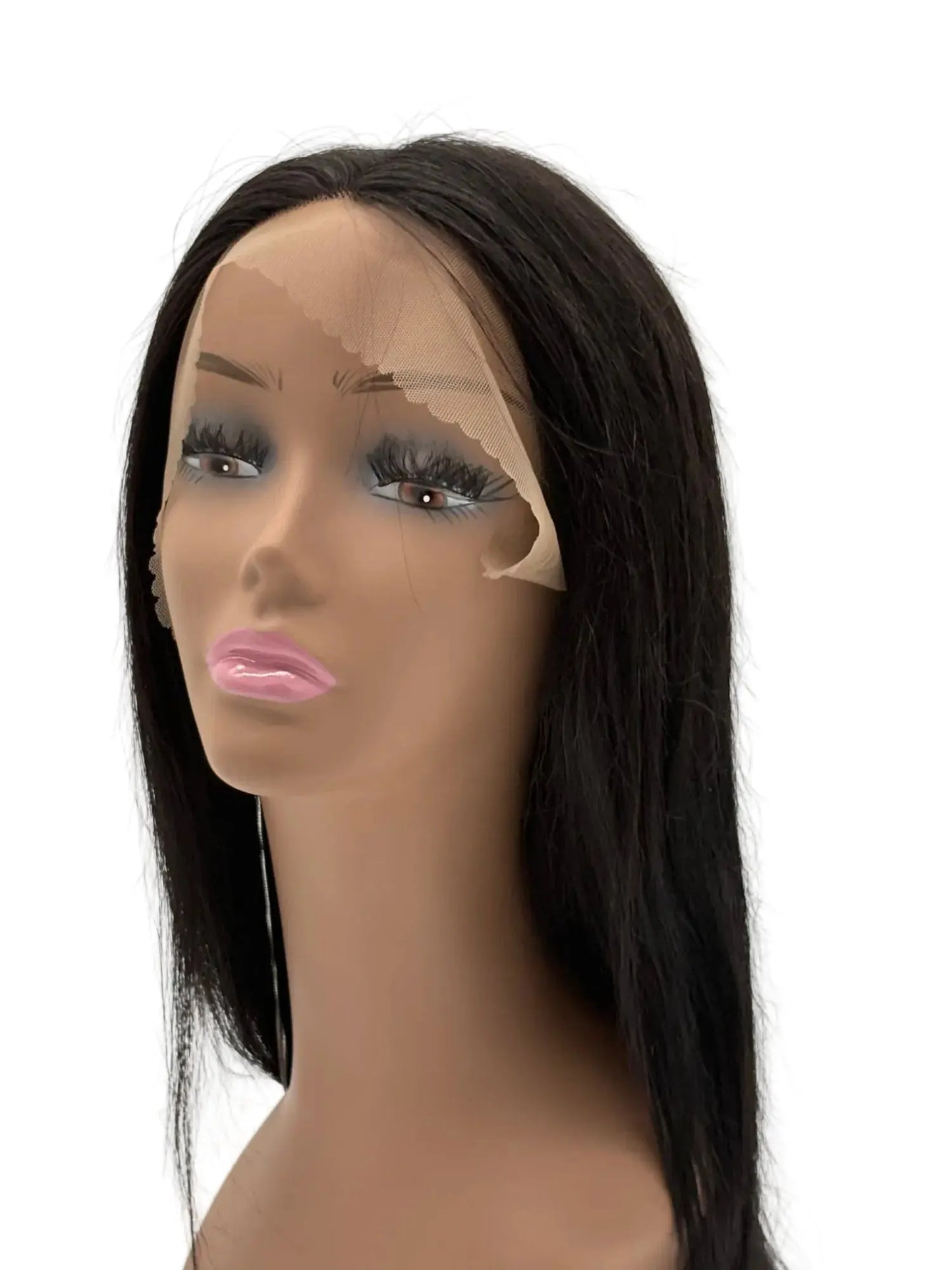 L-Part Lace Frontal Wig Straight 18" Natural KIWI HAIR BEAUTY