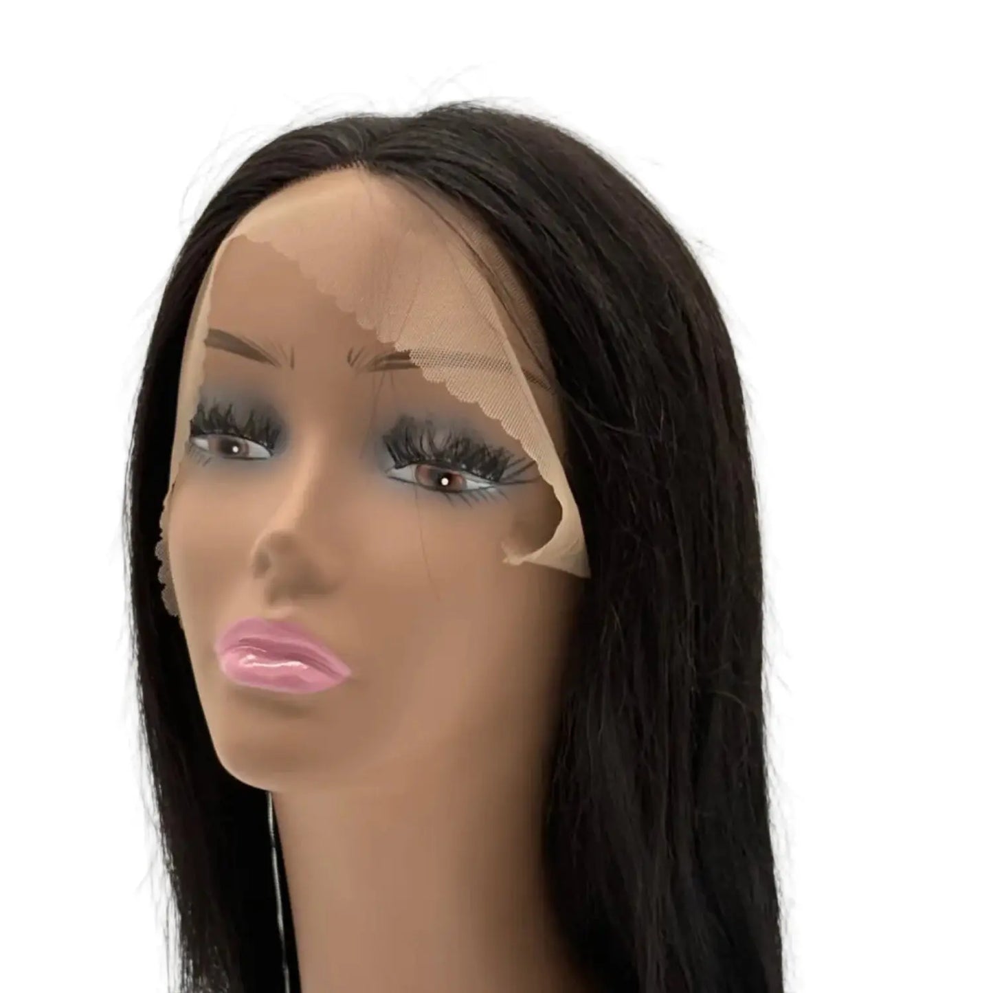 L-Part Lace Frontal Wig Straight 18" Natural KIWI HAIR BEAUTY