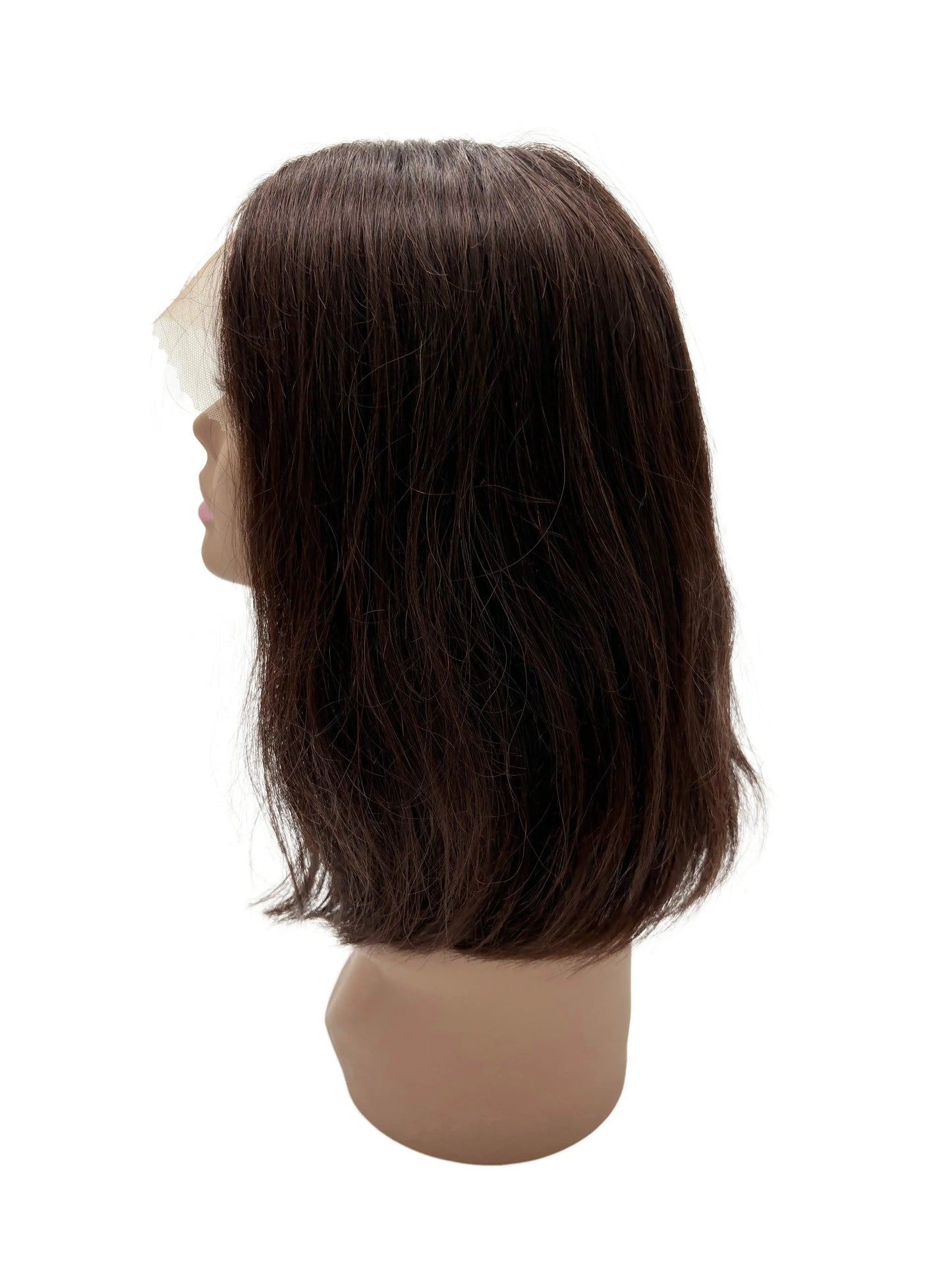 Natural Straight Bob Human Hair Lace Front Wig – Middle Part, Realistic & Lightweight KIWI HAIR BEAUTY