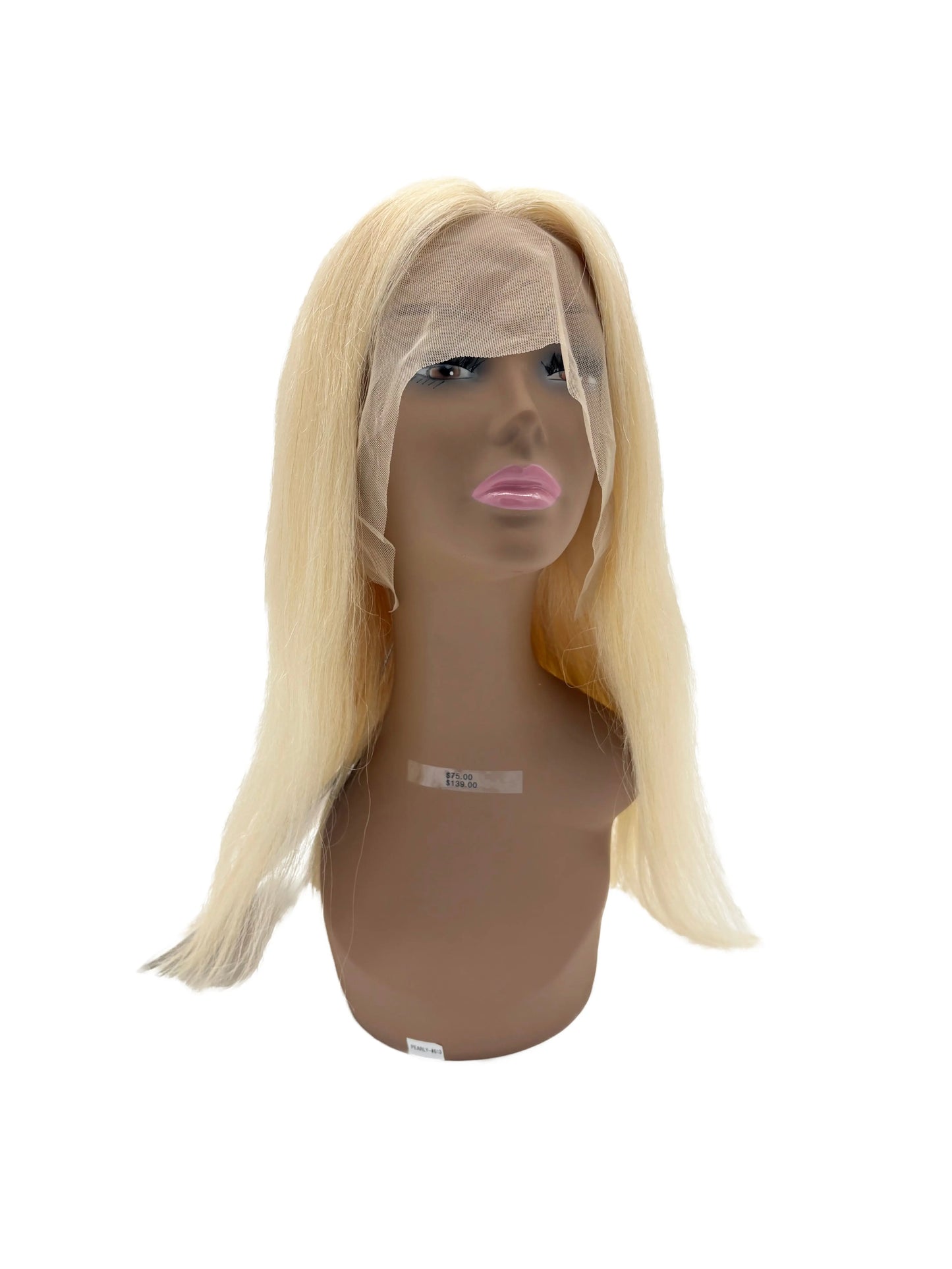 Blonde Straight Human Hair Lace Frontal Wig | Long, Natural Finish