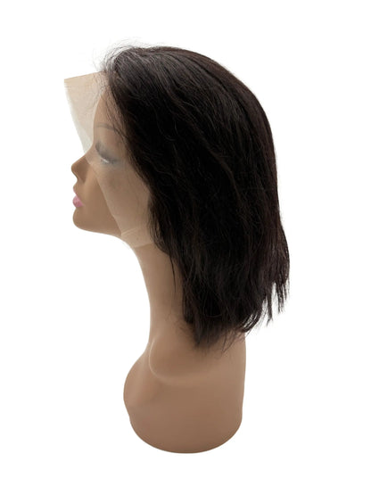 KIWI® 13×4 Lace Frontal Bob Wig – Natural Straight (10”–14”) | 100% Human Hair