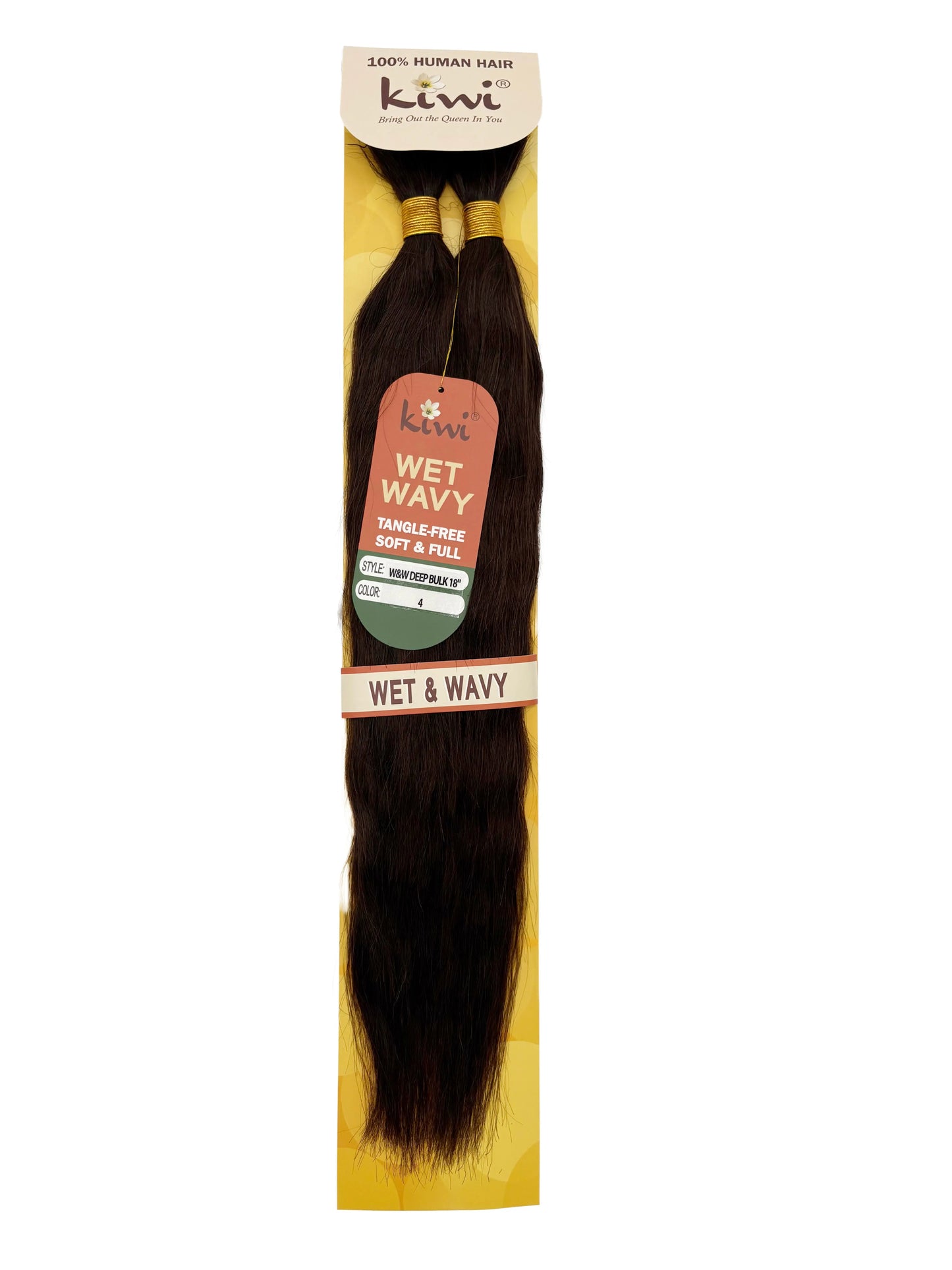 KIWI® Wet Wavy Deep Bulk Human Hair | Soft Natural Waves | Kiwi Hair Beauty