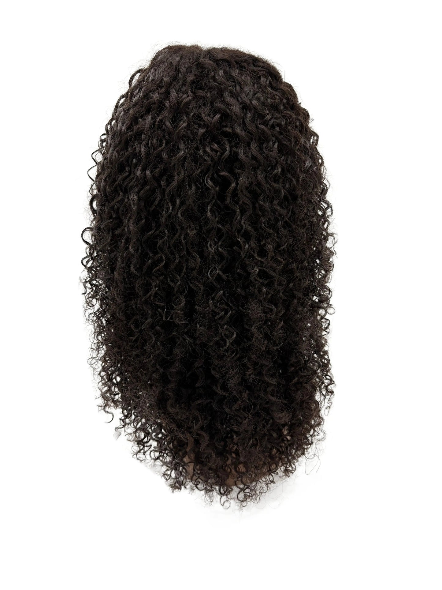 Shoulder-Length Kinky Curly Wig – Natural Curly Human Hair Look KIWI HAIR BEAUTY