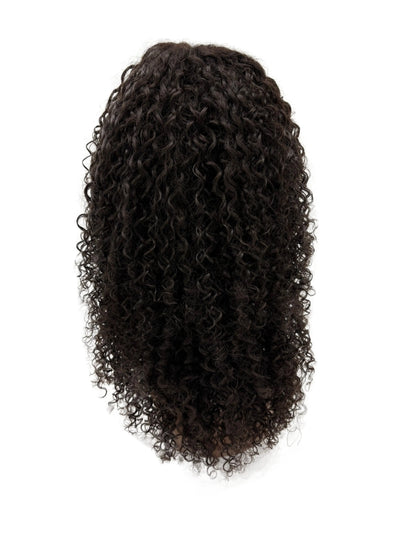 Shoulder-Length Kinky Curly Wig – Natural Curly Human Hair Look KIWI HAIR BEAUTY