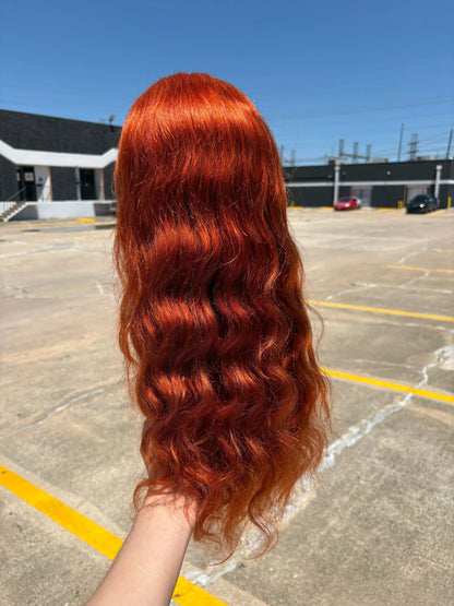 KIWI® 350 Copper Red 13×4 Lace Front Wig | Straight & Body Wave KIWI HAIR BEAUTY