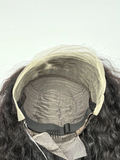 32” Natural Black 13x4 Lace Front Wig - 100% Human Hair