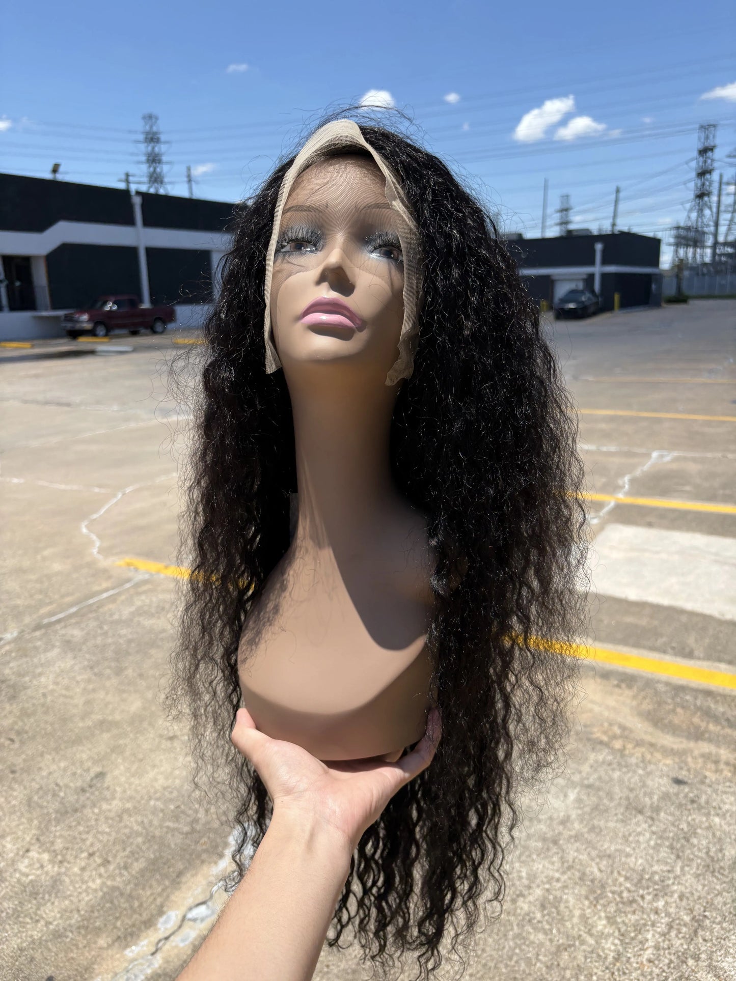 32” Natural Black 13x4 Lace Front Wig - 100% Human Hair