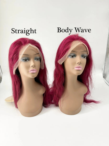 KIWI® Burgundy 13×4 Lace Front Wig | Straight & Body Wave KIWI HAIR BEAUTY
