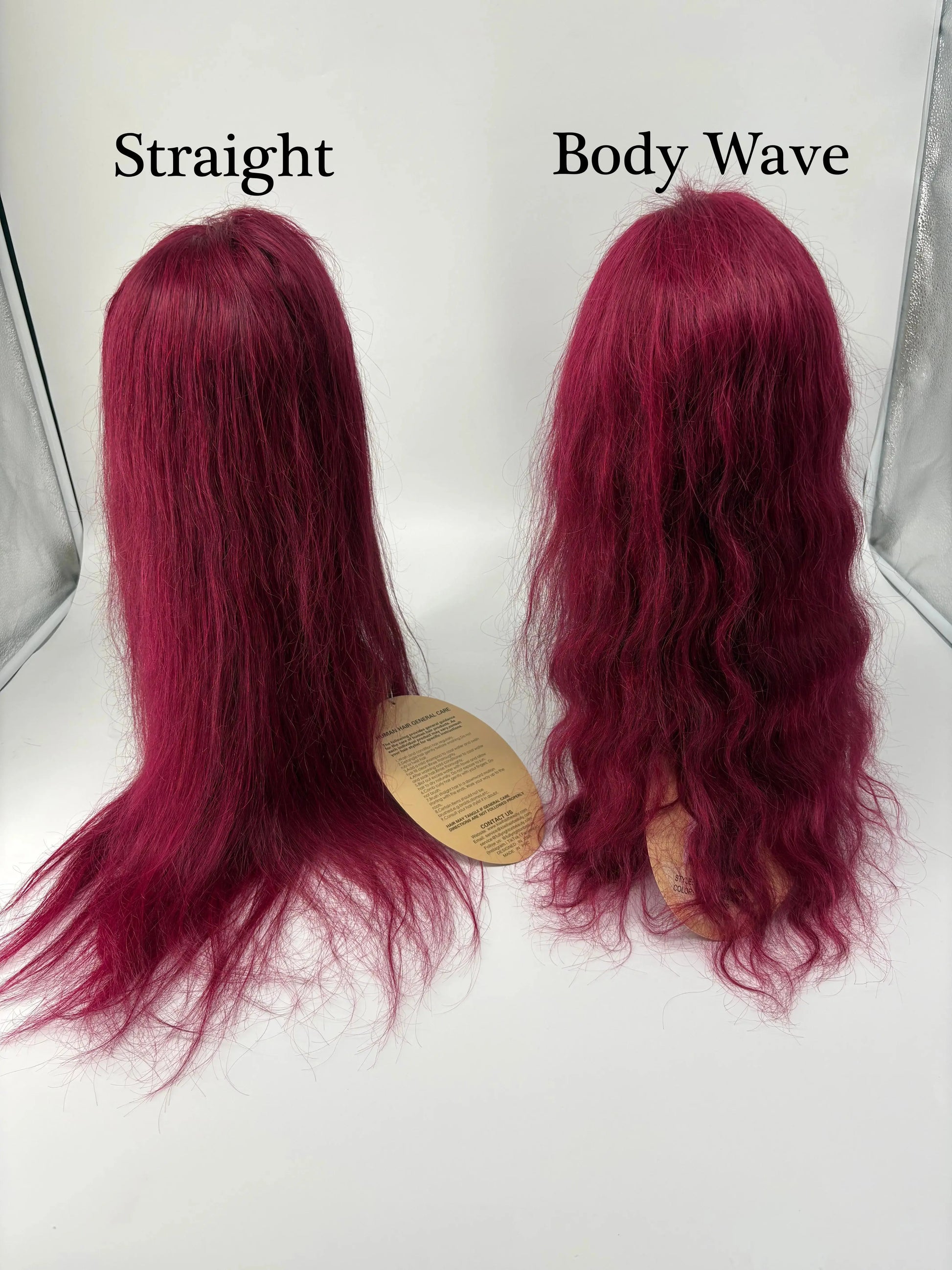 KIWI® Burgundy 13×4 Lace Front Wig | Straight & Body Wave KIWI HAIR BEAUTY